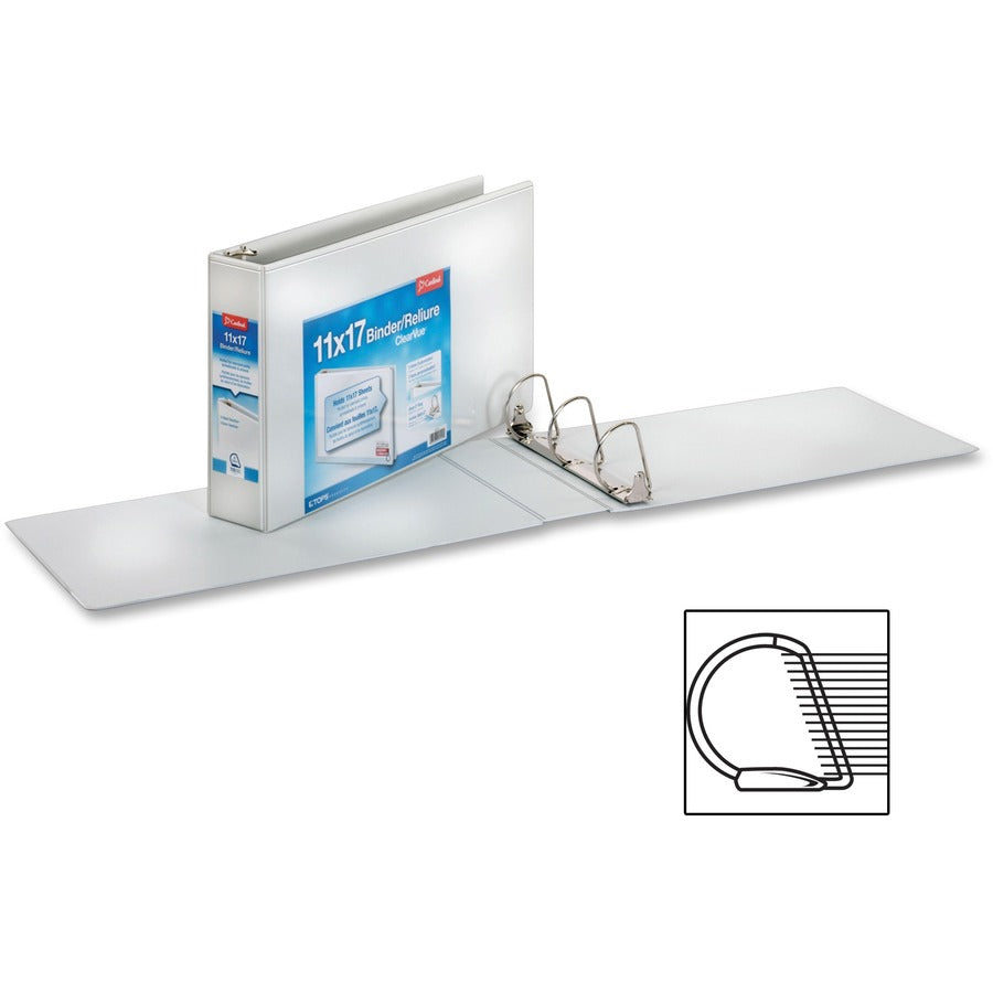 Cardinal ClearVue Overlay Tabloid D-Ring Binder - 22142
