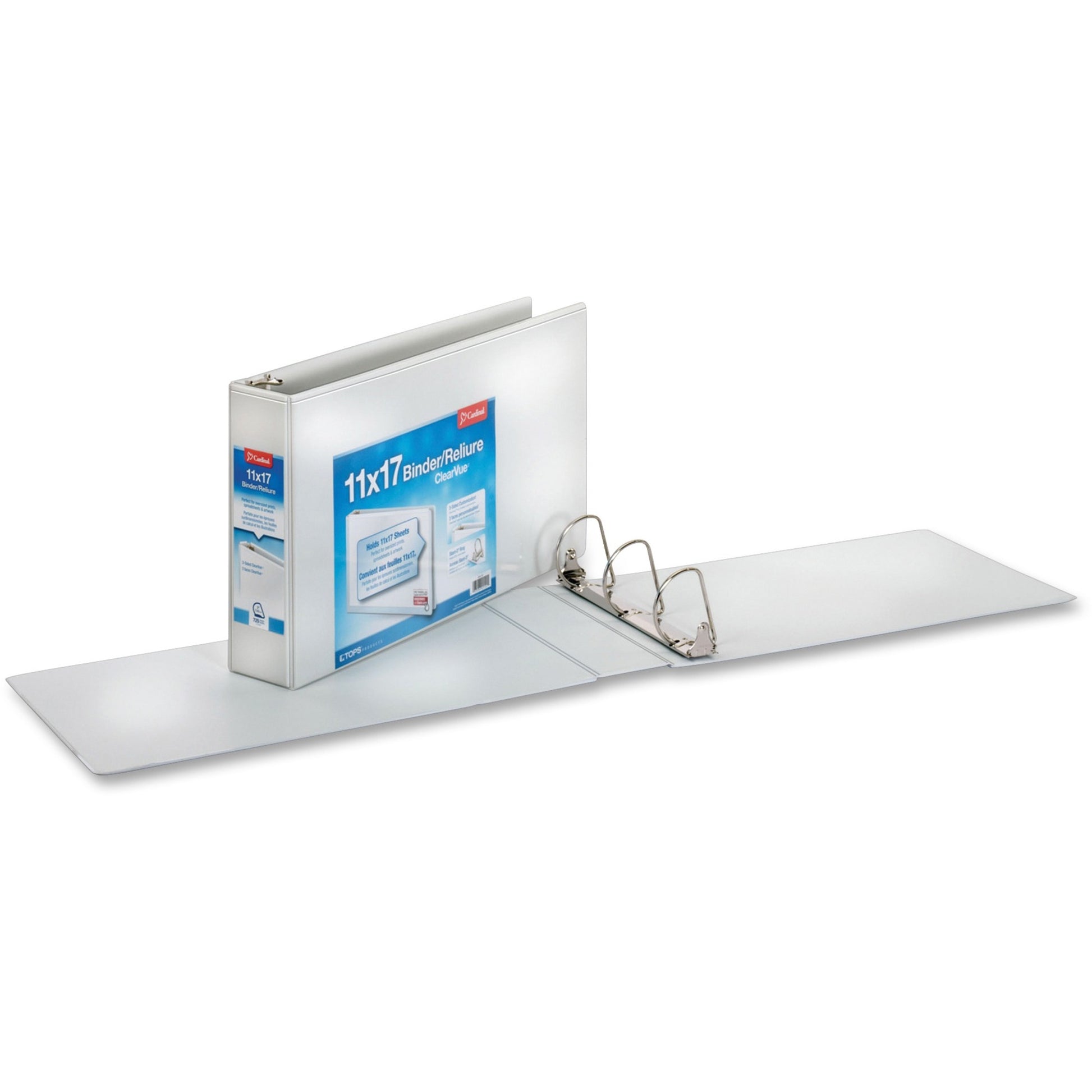 Cardinal ClearVue Overlay Tabloid D-Ring Binder