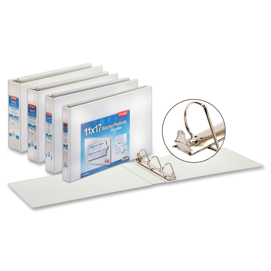 Cardinal ClearVue Overlay Tabloid D-Ring Binder - 22142