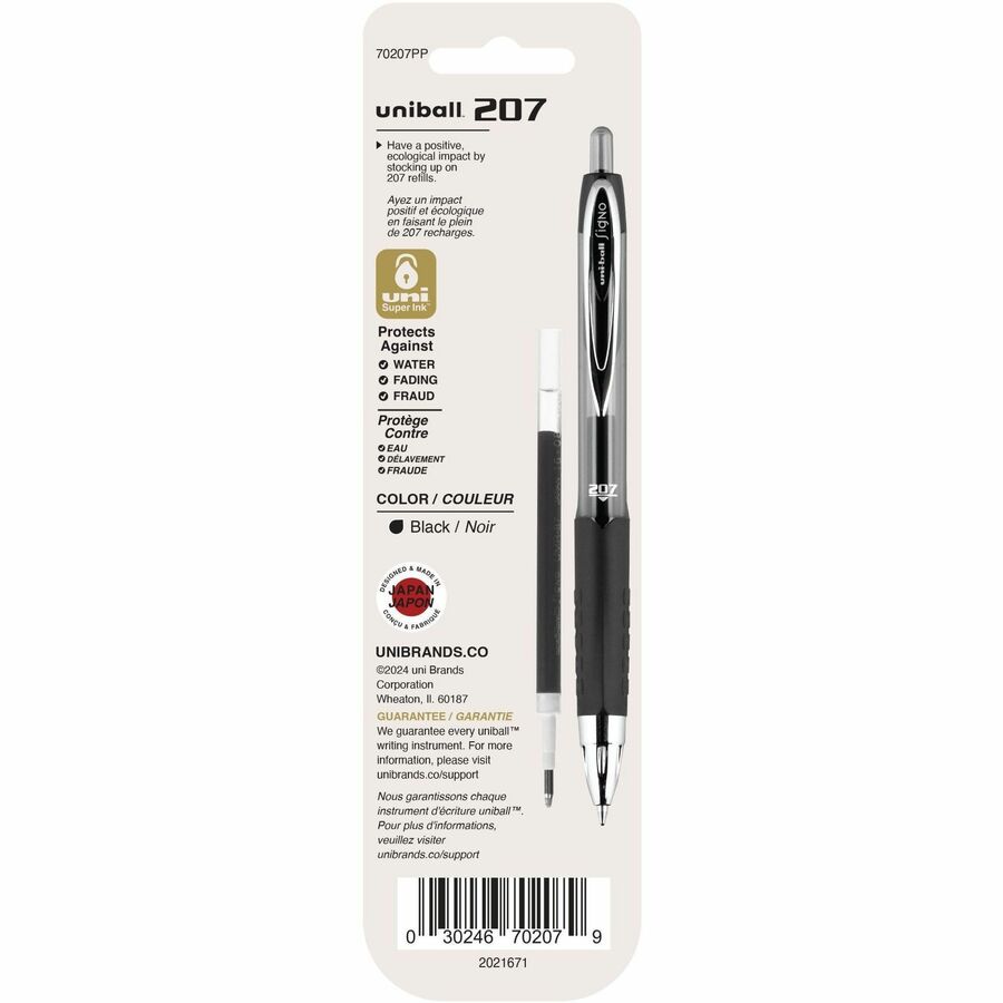 uniball 207 Retractable Gel Pen Refills - 70207PP
