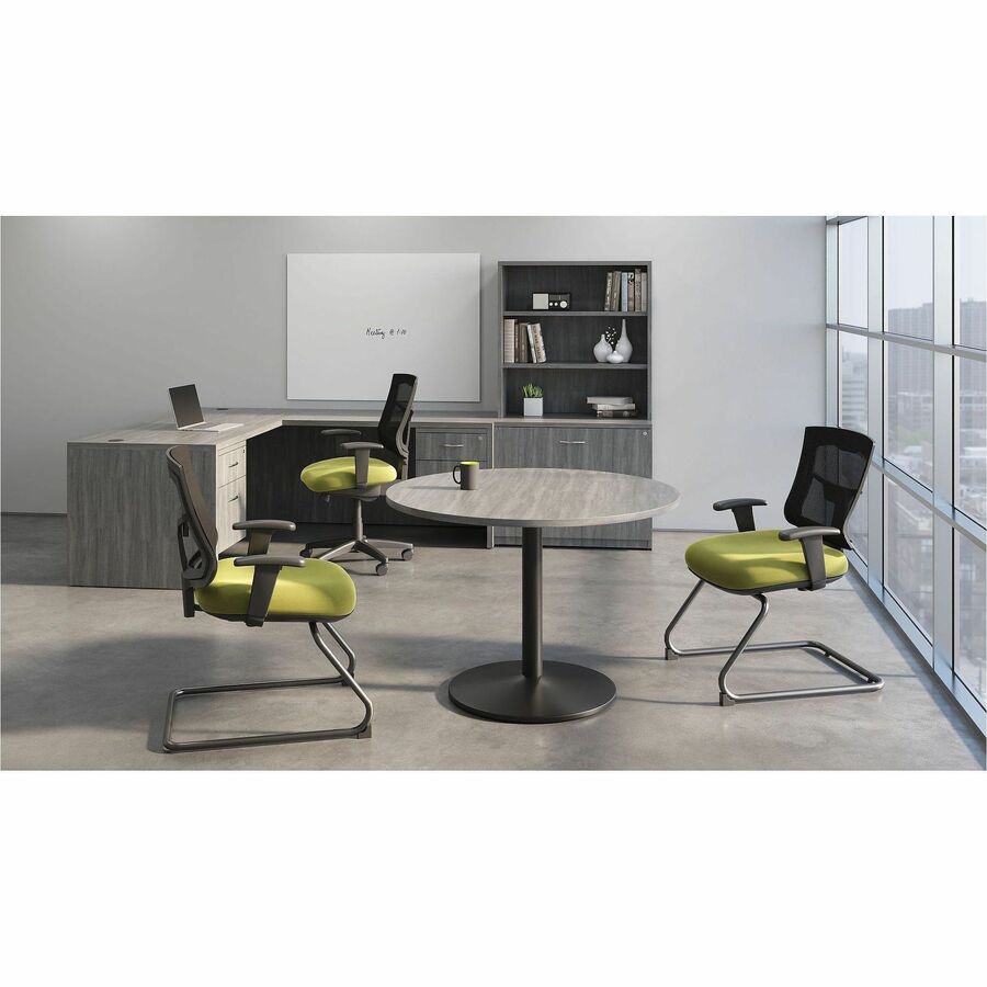 Lorell Essentials Round Conference Table Steel Base - 87241