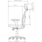 Lorell ErgoMesh Series Mesh High-Back Office Chair - 60324