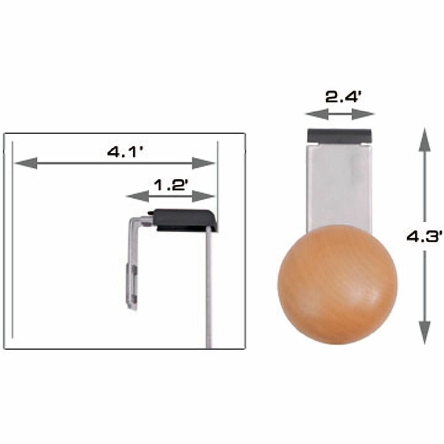 Alba Cubicle Single Garment Peg - PM1PARTBO