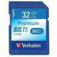 Verbatim 32GB Premium SDHC Memory Card, UHS-I V10 U1 Class 10