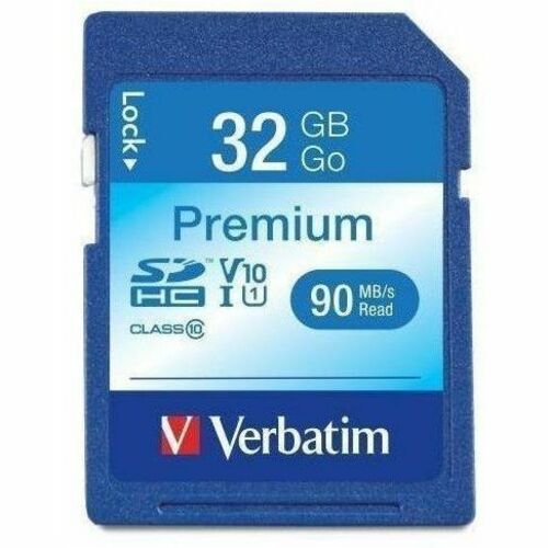 Verbatim 32GB Premium SDHC Memory Card, UHS-I V10 U1 Class 10