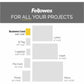 Fellowes Glossy Pouches - Business Card, 5 mil, 25 pack - 52001