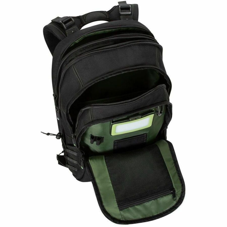 Targus Spruce EcoSmart TBB013US Carrying Case (Backpack) for 15.6" to 16" Notebook - Black/Green - TBB013US