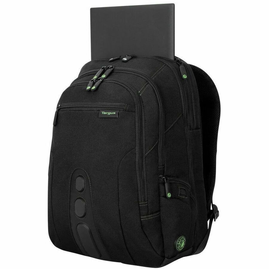 Targus Spruce EcoSmart TBB013US Carrying Case (Backpack) for 15.6" to 16" Notebook - Black/Green - TBB013US