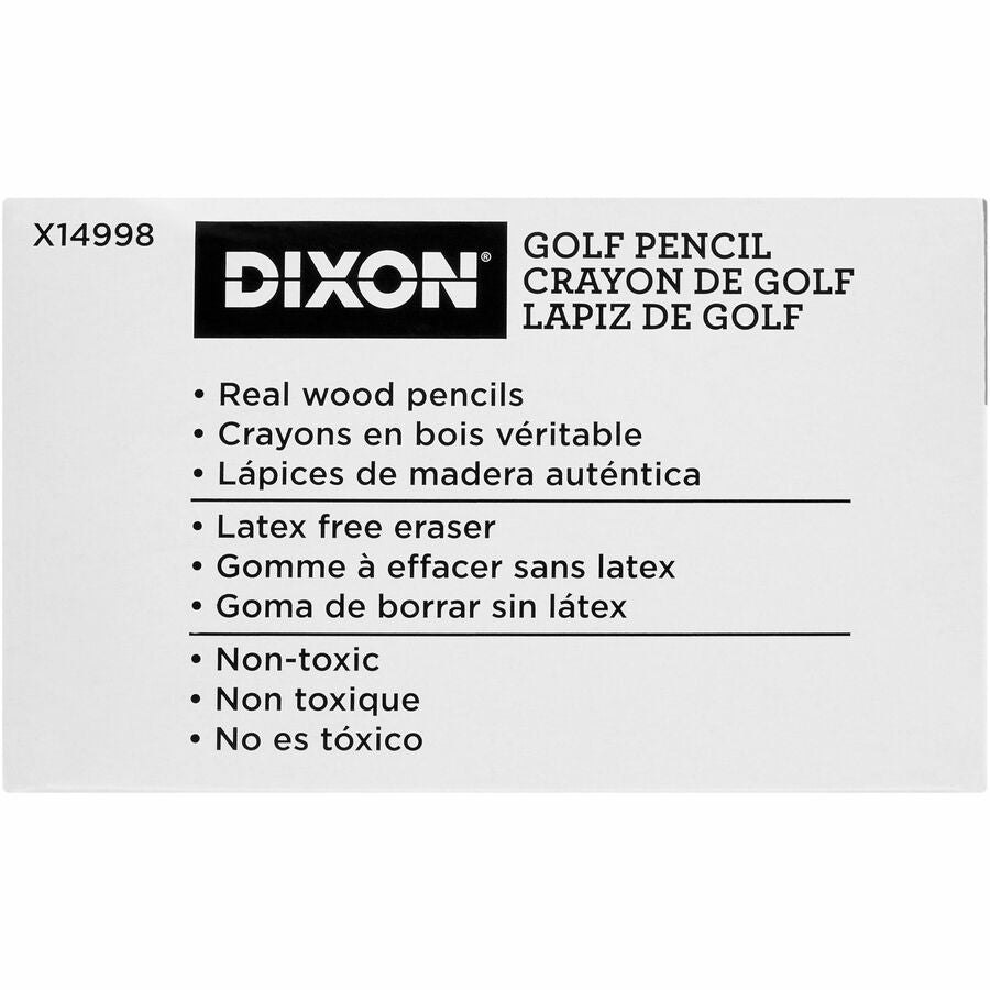Dixon Pre-sharpened Wood Golf Pencils - 14998