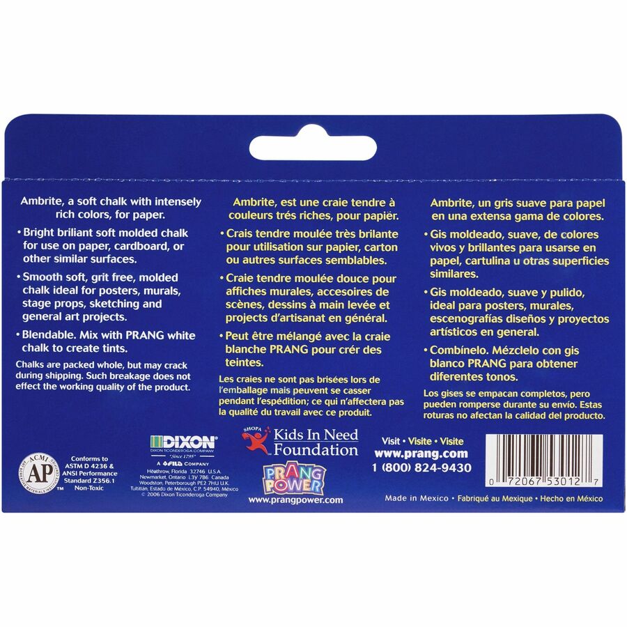 Prang Gallery Ambrite Colored Chalk - 53012