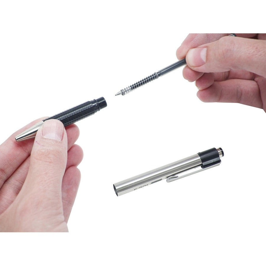 Zebra STEEL 3 Series F-301 Retractable Ballpoint Pen - 27112