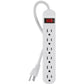 Belkin 6 Outlet Power Strip - 3 foot cord - White - F9P609-03