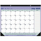 Blueline 2025-2026 13-Month Monthly Academic Desk Pad/Calendar - July to July - 21-1/4" x 16" - English