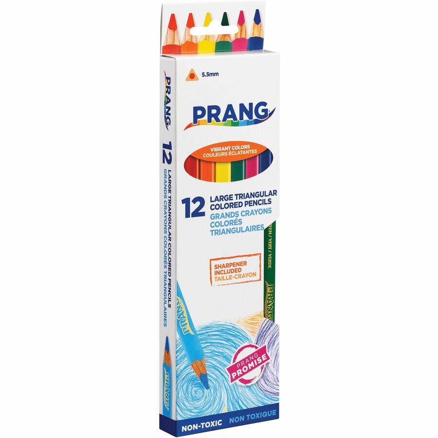 Prang Triangular Colored Pencils with Sharpener - 25120