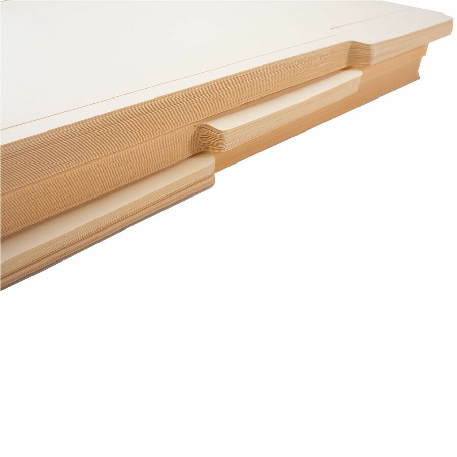 Business Source 1/3 Tab Cut Legal Recycled Top Tab File Folder - 17526