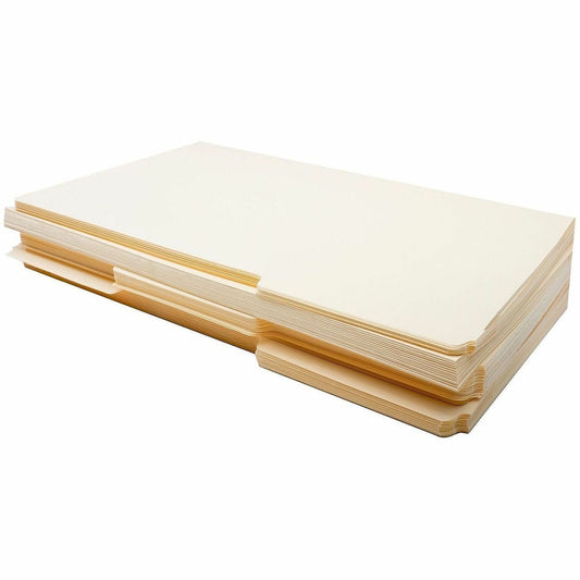Business Source 1/3 Tab Cut Legal Recycled Top Tab File Folder