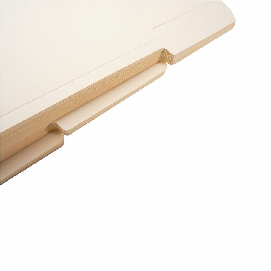 Business Source 1/3 Tab Cut Legal Recycled Top Tab File Folder - 17526