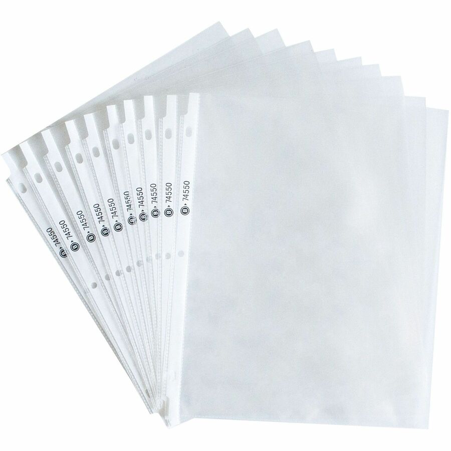 Business Source Top-Loading Poly Sheet Protectors - 74550