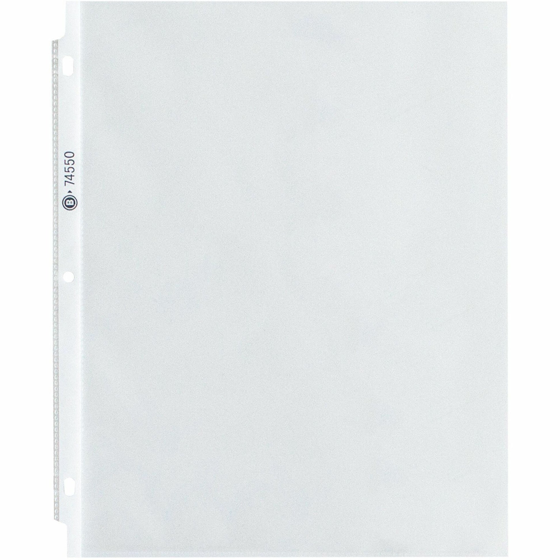 Business Source Top-Loading Poly Sheet Protectors