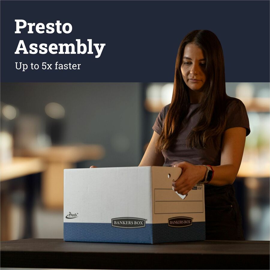 Presto&trade; w/Ergo Handles Storage Boxes - Letter/Legal 4pk - 0063602