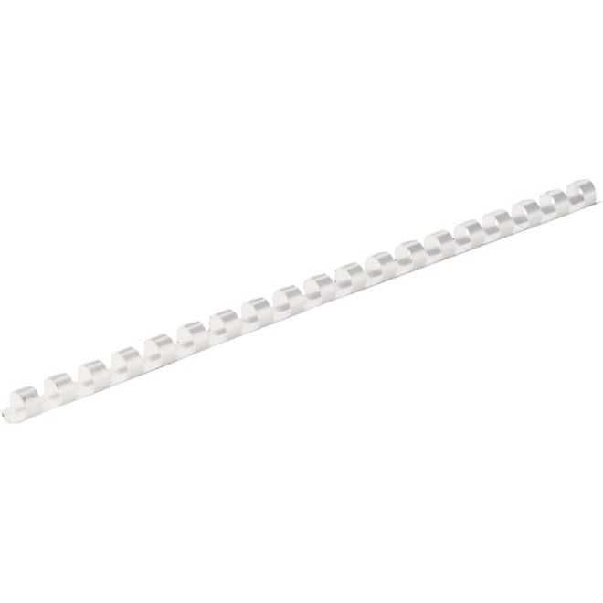 Fellowes Plastic Combs - Round Back 1/4" 20 sheets White 100 pk - 52370