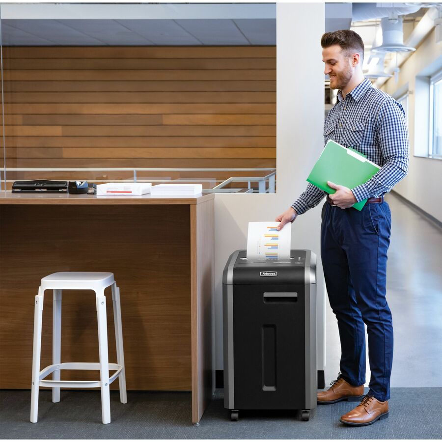 Fellowes Powershred&reg; 225Ci 100% Jam Proof Cross-Cut Shredder - 3825001