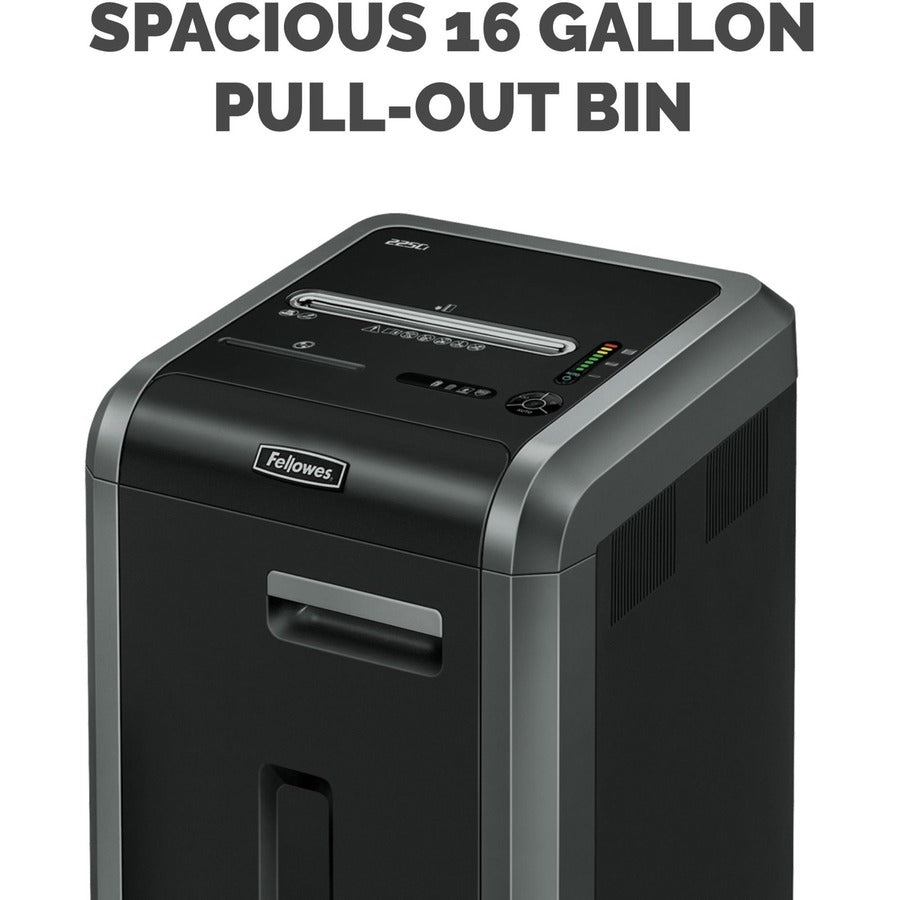 Fellowes Powershred&reg; 225Ci 100% Jam Proof Cross-Cut Shredder - 3825001