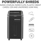 Fellowes Powershred&reg; 225Ci 100% Jam Proof Cross-Cut Shredder - 3825001