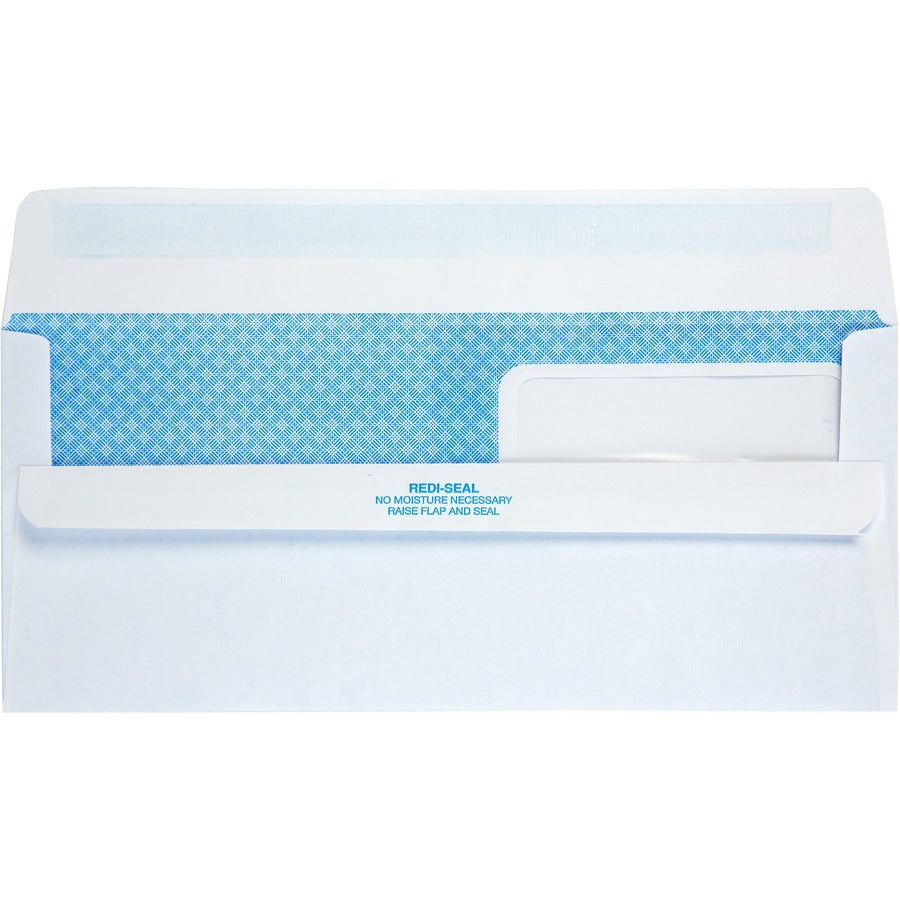 Quality Park No. 10 Double Window Security Tint Business Envelopes with Self-Seal Closure - 24559
