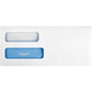 Quality Park No. 10 Double Window Security Tint Business Envelopes with Self-Seal Closure - 24559