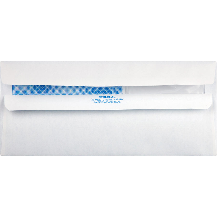 Quality Park No. 10 Double Window Security Tint Business Envelopes with Self-Seal Closure - 24559