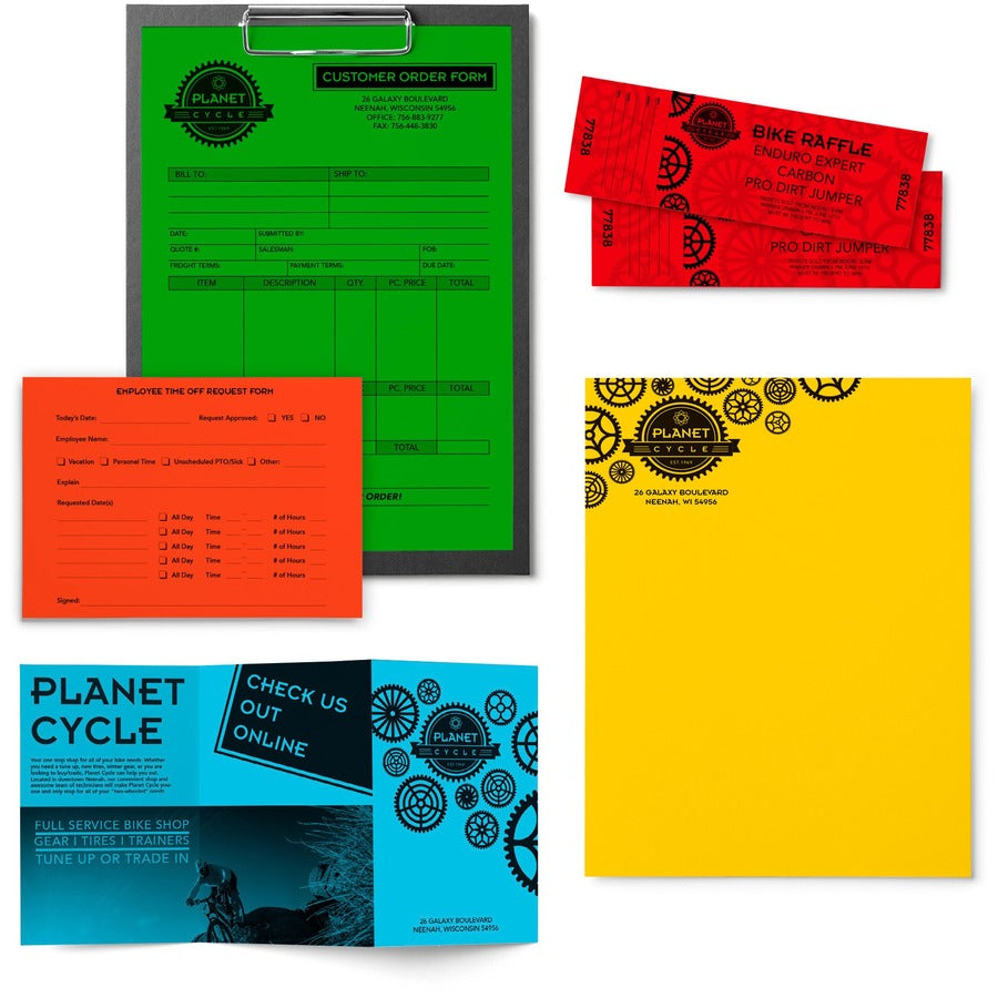 Astrobrights Color Copy Paper - Mixed Carton, 5 Assorted Colours - 22999