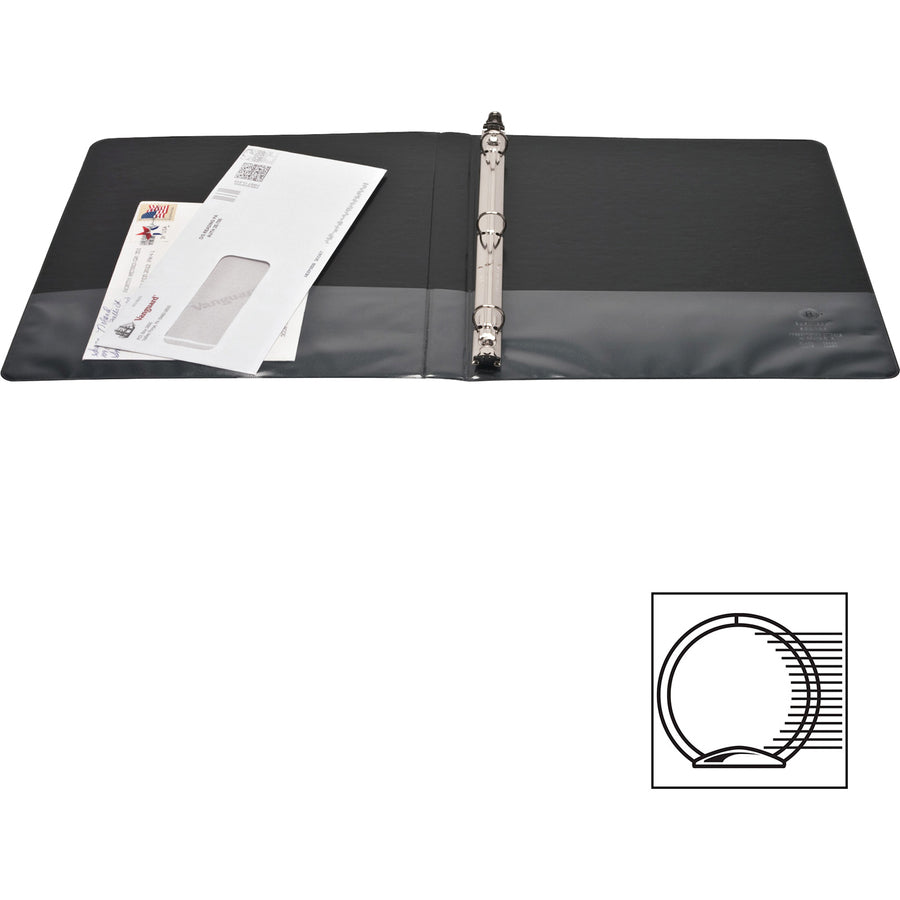 Business Source Round-ring View Binder - 09950