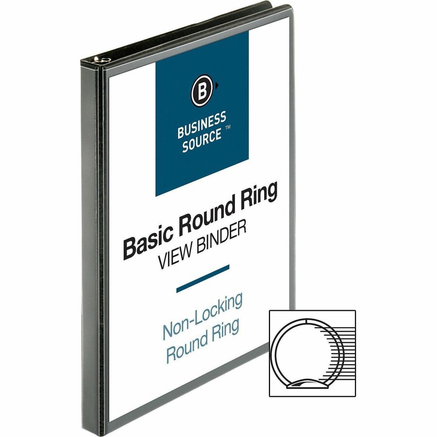 Business Source Round-ring View Binder - 09950