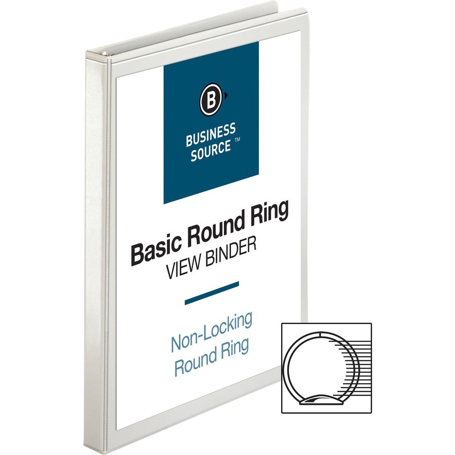 Business Source Round-ring View Binder - 09951