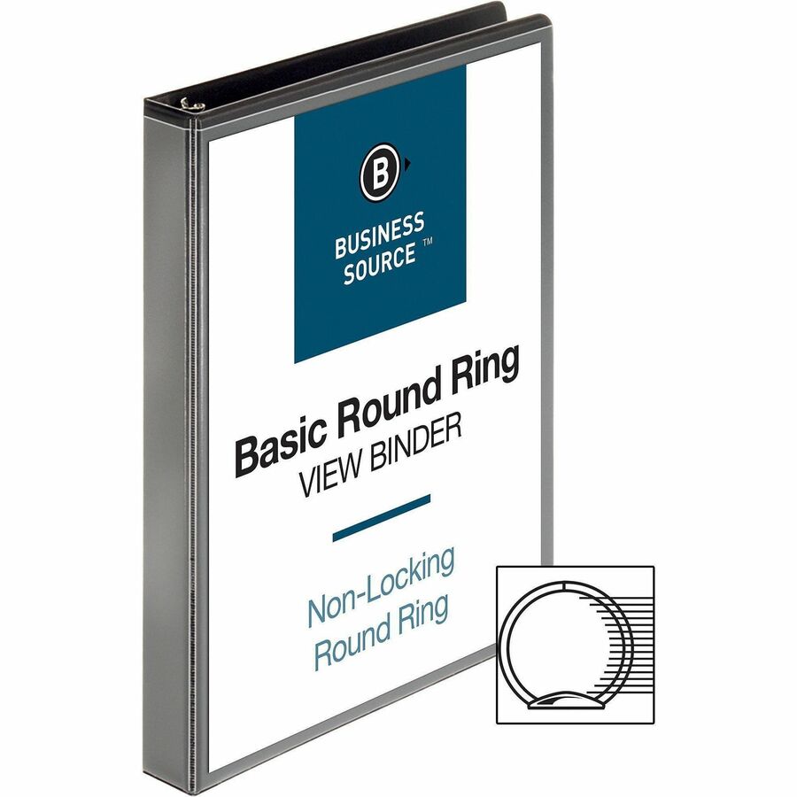Business Source Round-ring View Binder - 09952