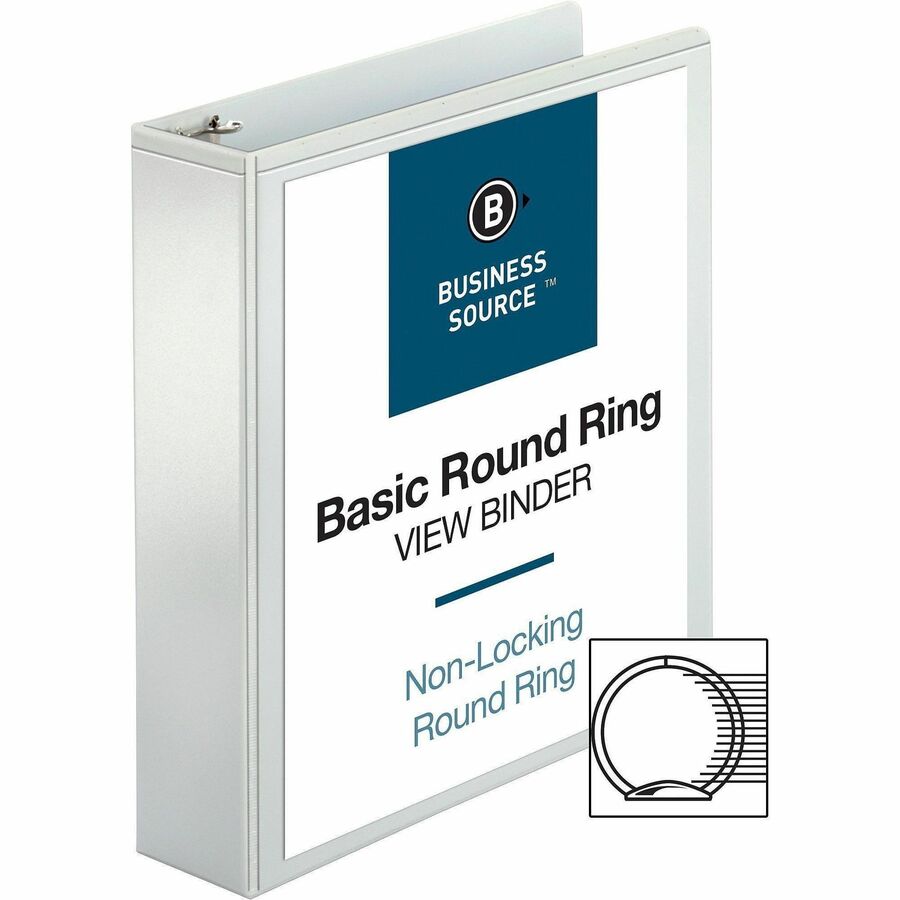 Business Source Round-ring View Binder - 09957