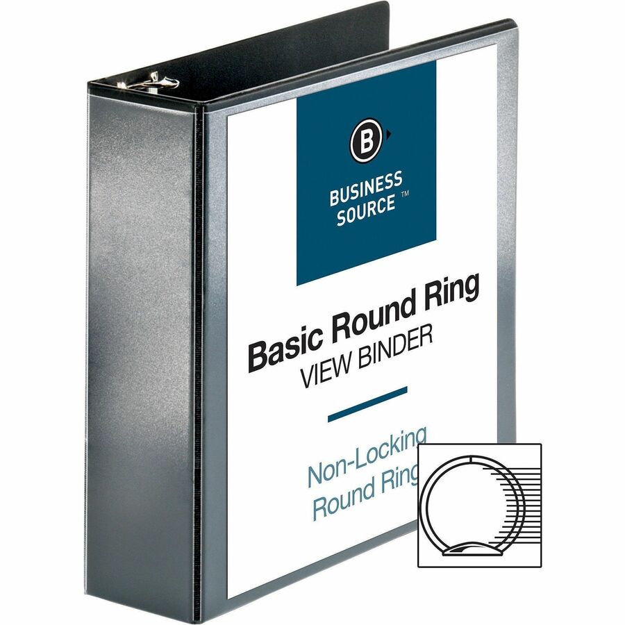 Business Source Round-ring View Binder - 09958