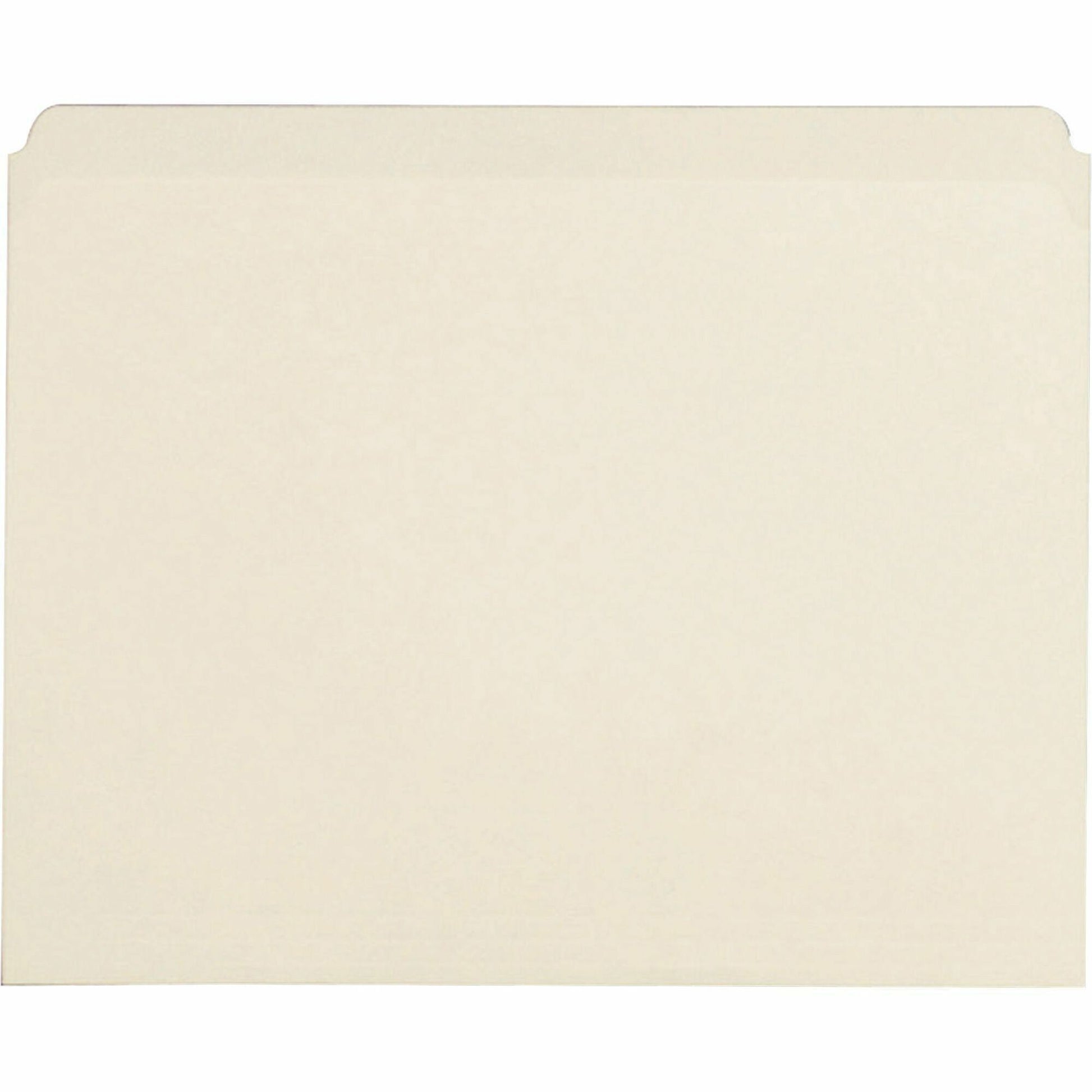 Business Source Straight Tab Cut Letter Recycled Top Tab File Folder