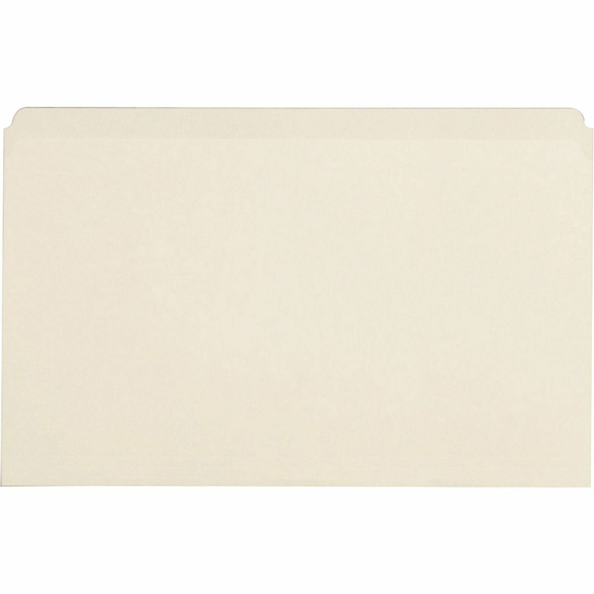 Business Source Straight Tab Cut Legal Recycled Top Tab File Folder
