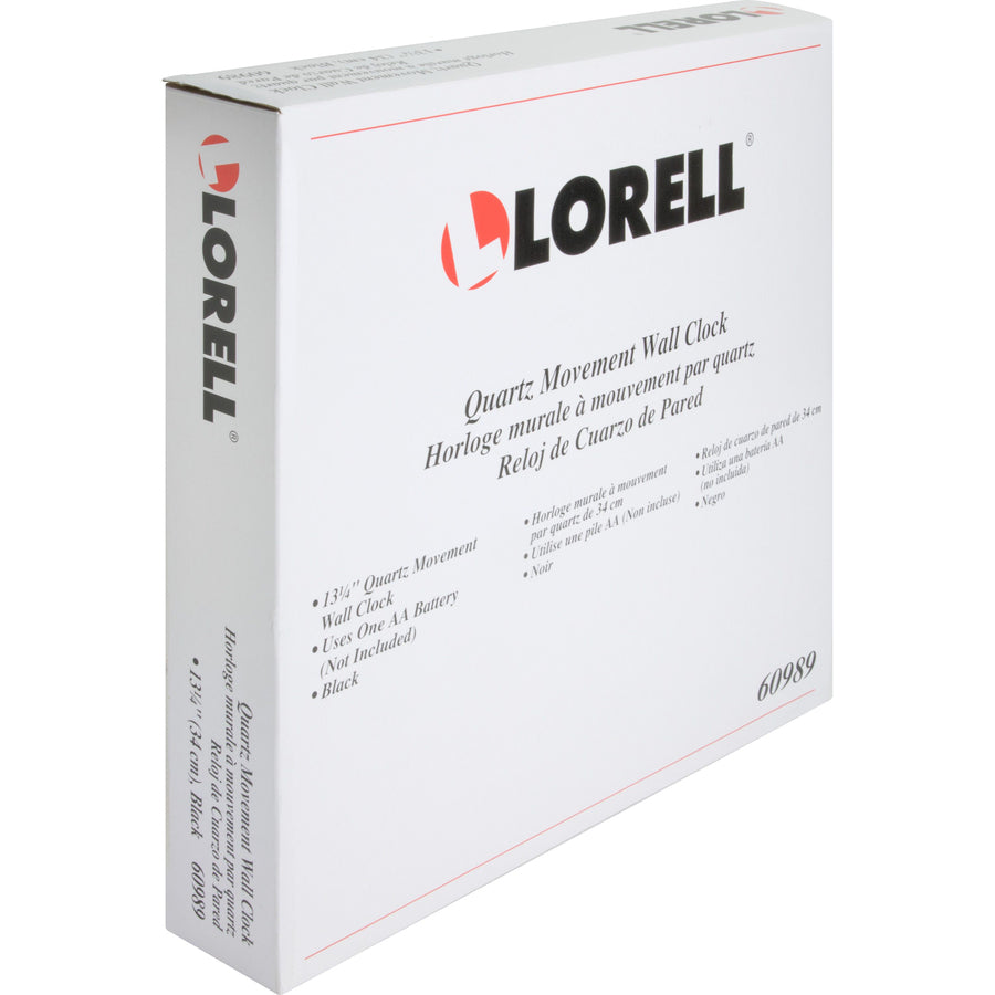Lorell 13-1/4" Round Wall Clock - 60989