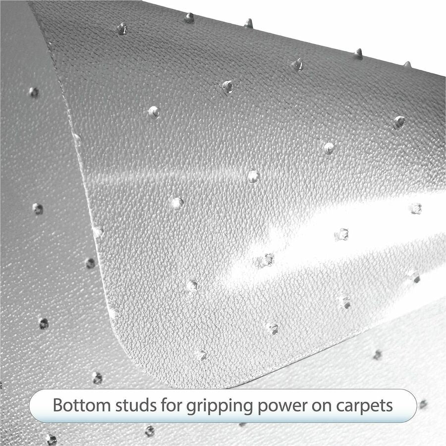 Lorell Corner Workstation Chair Mat for Medium-Pile Carpet - 48" x 60" - 69156