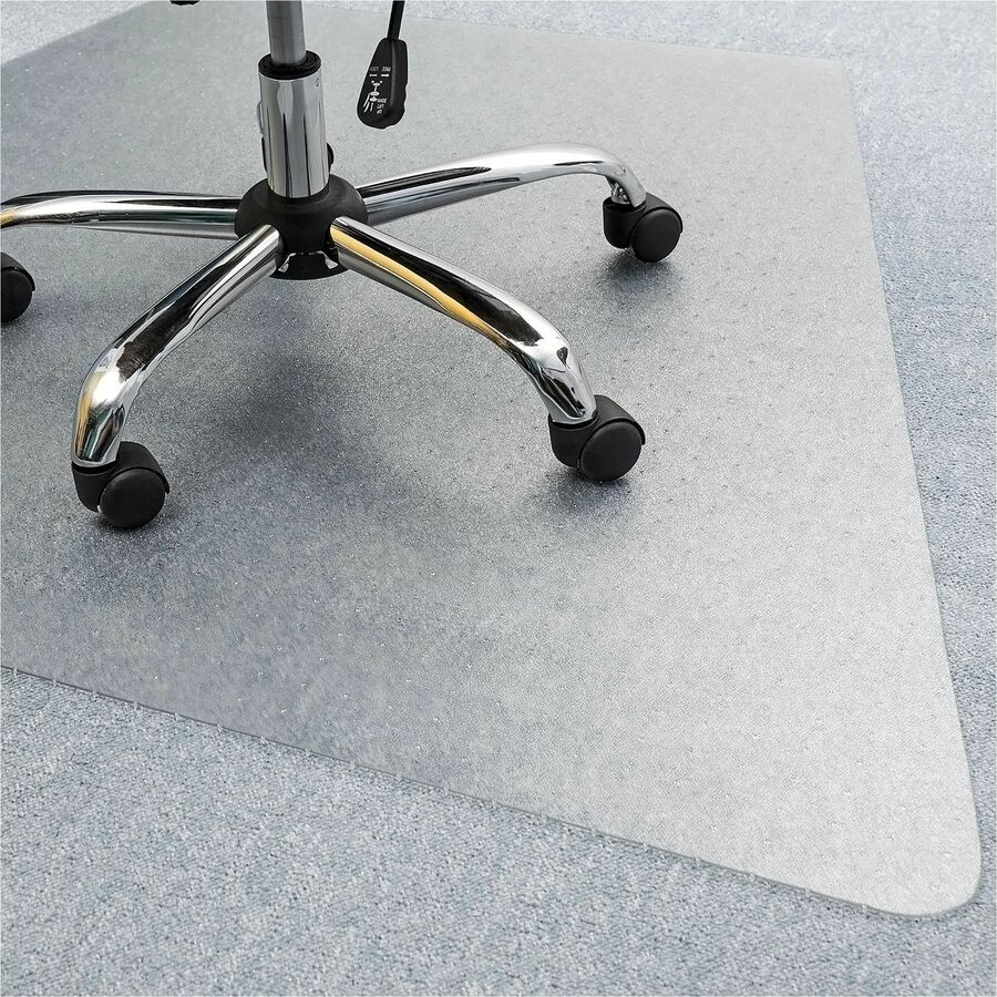 Lorell Corner Workstation Chair Mat for Medium-Pile Carpet - 48" x 60" - 69156