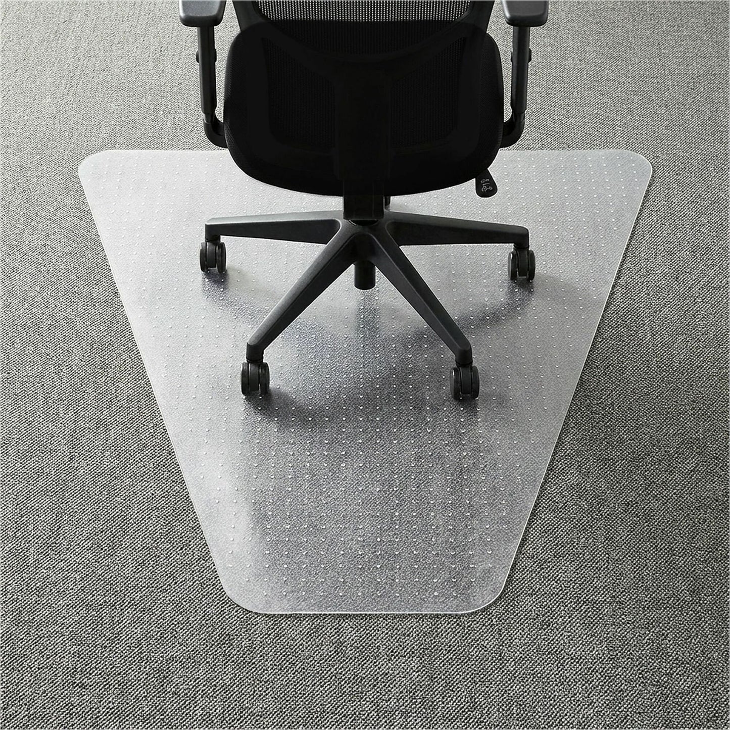 Lorell Corner Workstation Chair Mat for Medium-Pile Carpet - 48" x 60"