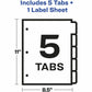 Avery&reg; Index Maker Index Divider - 11416