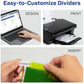 Avery Big Tab™ Insertable Plastic Dividers with Pockets for Laser and Inkjet Printers, 9-1/4" x 11-1/8" , 8 tabs - 11903