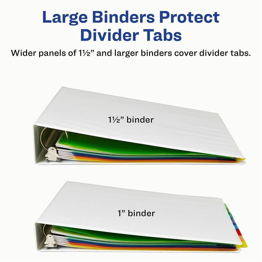 Avery Big Tab™ Insertable Plastic Dividers with Pockets for Laser and Inkjet Printers, 9-1/4" x 11-1/8" , 8 tabs - 11903