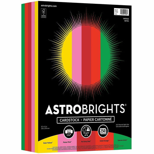 Astrobrights Colored Cardstock - "Vintage" 5-Color Assortment