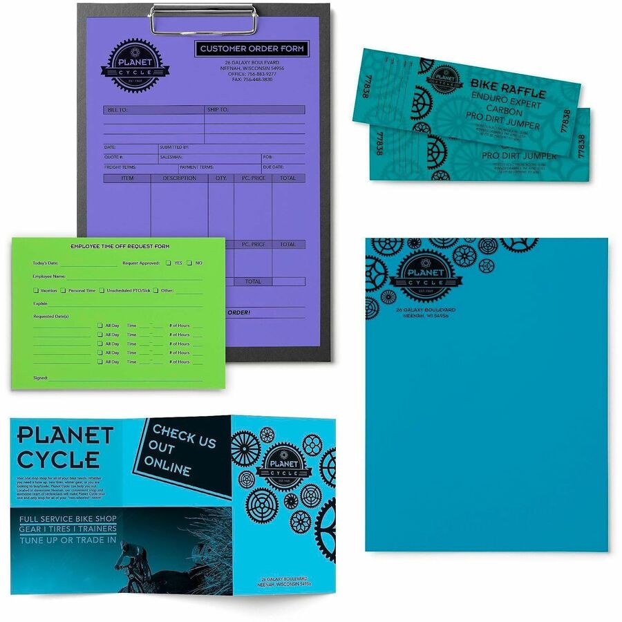 Astrobrights Color Copy Paper - "Cool" , 5 Assorted Colours - 20274