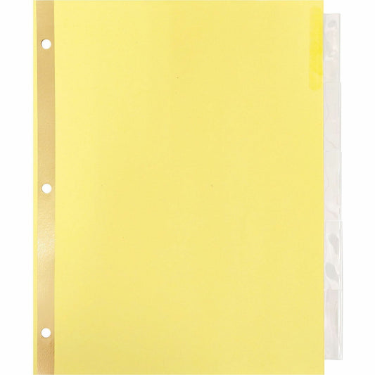 Business Source Insertable 5-Tab Ring Binder Indexes